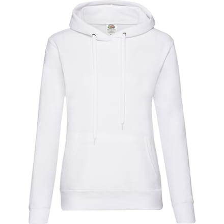Fruit of the Loom Dames/Dames Klassieke Hoodie (Wit)