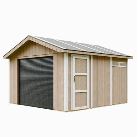 Timbela M990B-TERRA BROWN - LP SmartSide Garage - 13 m² - 412x378xH269 cm - met verf