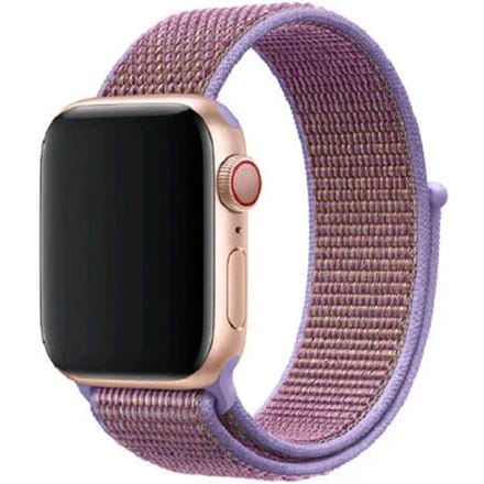 2+1 | Apple Watch Bandje Nexora - Geweven - Nylon - Lila