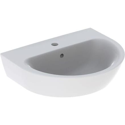 Geberit Renova washbasin 55 x 45 cm with tap hole and overflow 500.369.01.1