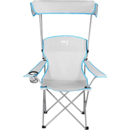 Nils Camp NC3087 - Campingstoel - Grijs - Met Luifel - Ergonomisch