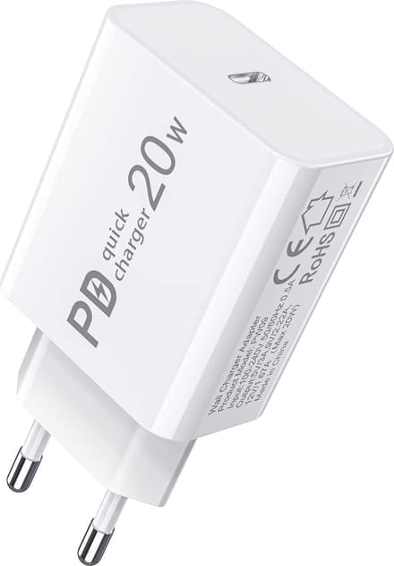 20W Snellader USB-C - Power Adapter met Fast Charge - Voor Telefoon en Tablet - USB C Adapter