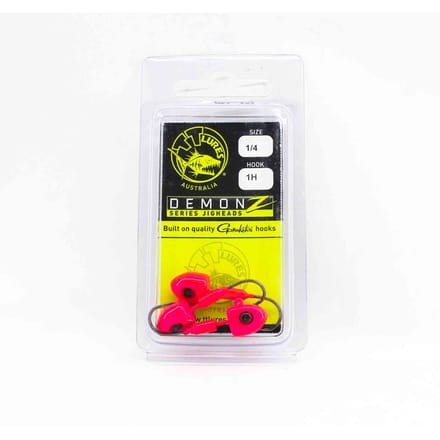 Tackle Tactics TT Demonz Jig Head 1/4 oz 1H 3/pack Roze (7761) yellow