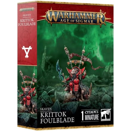 Beeldje Games Workshop Warhammer AoS - Skaven Krittok Foulblade