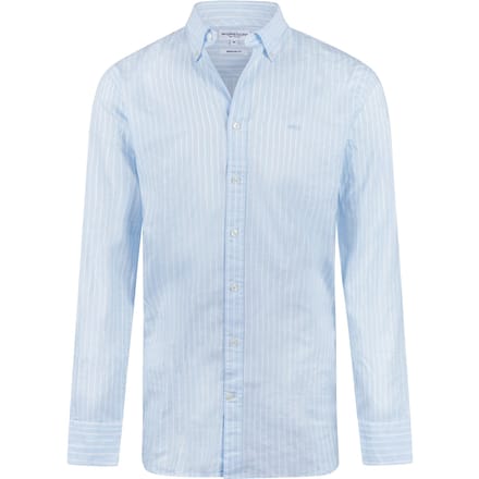 McGregor Cotton/linnen Stripe Shirts Light Blue Taglia: M | Camicie Casual Outlet | Uomo | Blu
