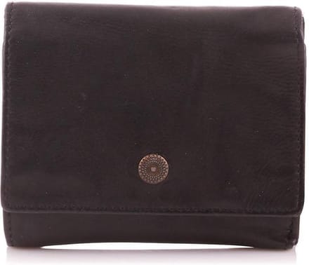 Bear Design Portemonnee met Overslag Cow Lavato Zwart