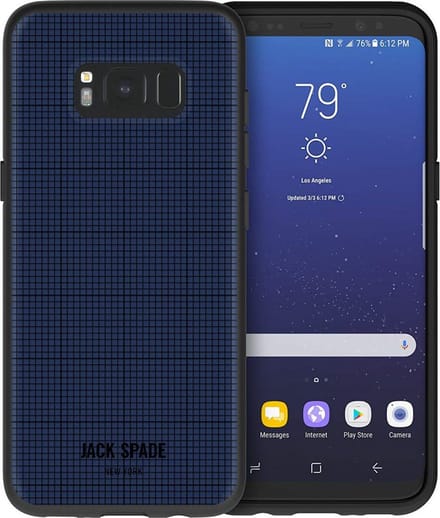 Jack Spade Graph-Check Case Navy voor Samsung Galaxy S8