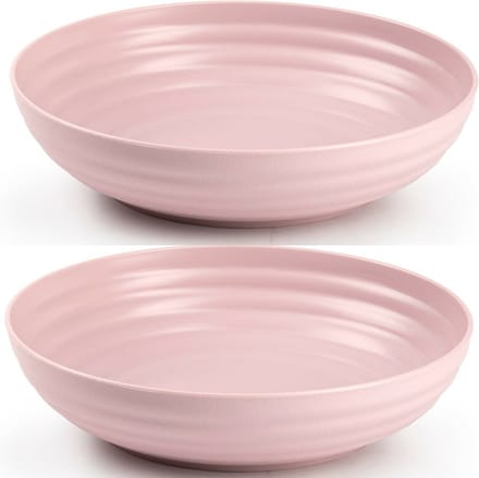 Plasticforte - Kommetjes/Schaaltjes - 4x - kunststof - D22 x 5.5 cm - oudroze