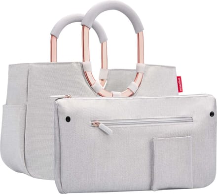 Reisenthel Loopshopper M Shopper Shopper - 12L - Frame Twist Sky Rose Grijs