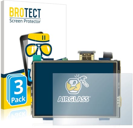 Screenprotector 3 Stuks voor Raspberry Pi Touchscreen (3.5") Beschermglas transparant
