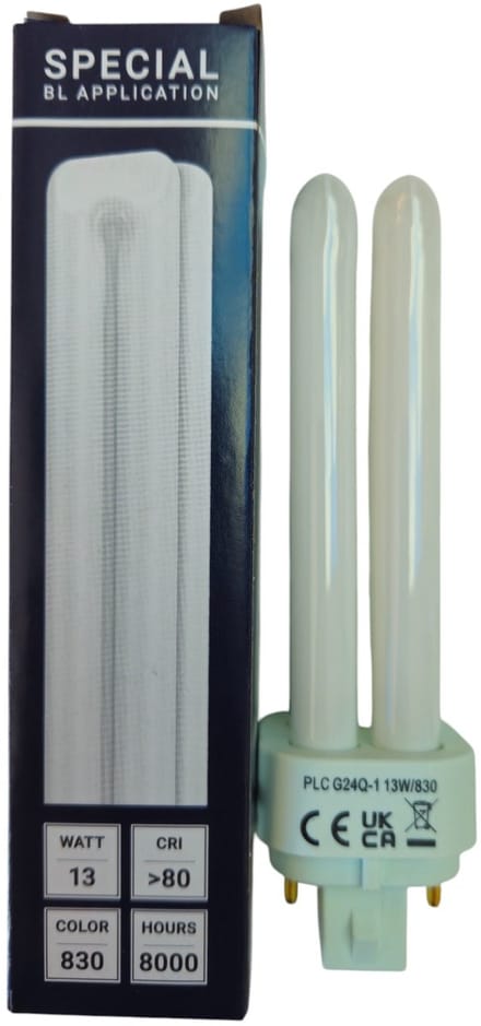 SPL G24q-1 PL-C 4P Spaarlamp | 13W 830 3000K | 4-Pins