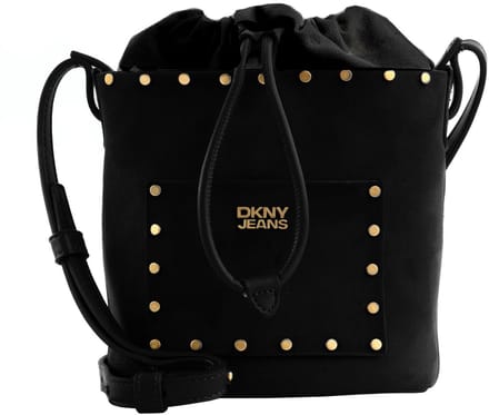 DKNY schoudertas Payton Bucket Bag Blk / Gold zwart