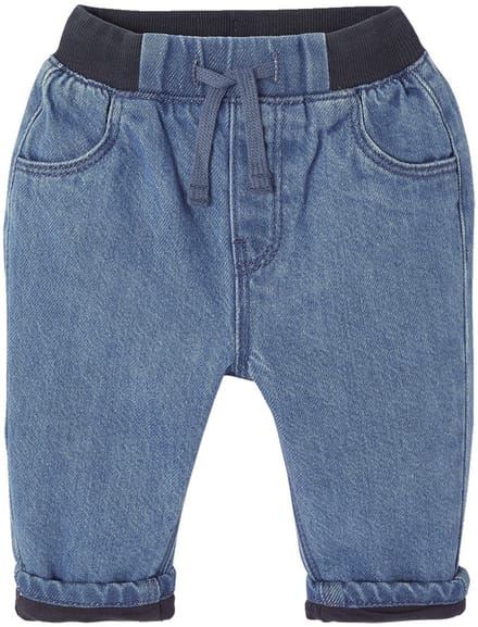 Vertbaudet Jeans voor baby's met voering en elastische taille