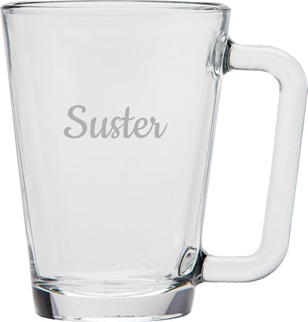 Gegraveerde theeglas 26cl Suster