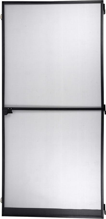 Vliegengaas met scharnieren - Magnetisch - Max 100x215 cm - Aanpasbaar - Zwart