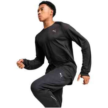 Puma Cloudpun T-shirt Met Lange Mouwen Zwart S Man