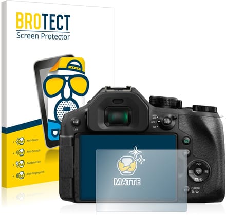BROTECT - Screenprotector voor Panasonic Lumix DMC-FZ330 - Folie Beschermfolie matte 2 Stuks