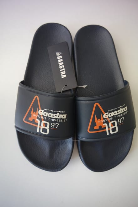 Gaastra badslippers navy/orange - Maat 41-42