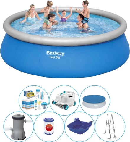 Fast Set Rond 457x122 cm - Zwembad Bundel