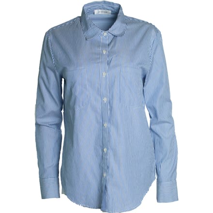 Anine Bing, gestreept shirt in blauw en wit