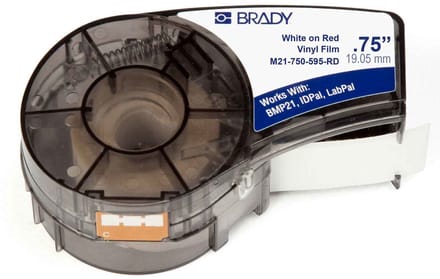 Brady M21-750-595-RD printeretiket Wit