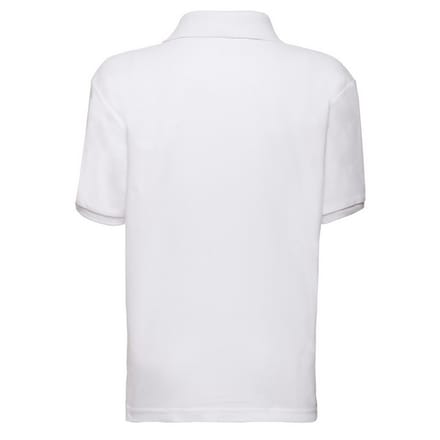 Fruit of the Loom Kinder/Kinder 65/35 Poloshirt (Wit)