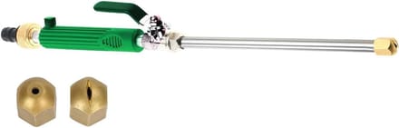 Hogedrukreiniger Mondstuk - Waterslang Sproeier - Efficiënt Reinigen - Aluminiumlegering - 465 cm Lengte - Zilver