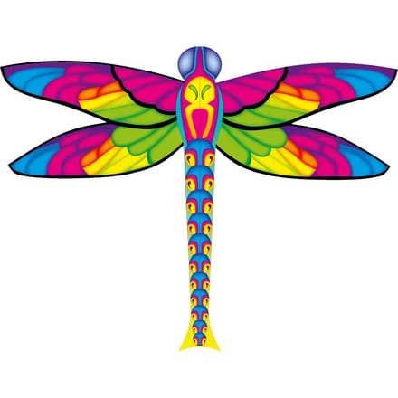 Kindervlieger HQ Dragonfly Kite 102196 Regenboog 100 x 76 cm