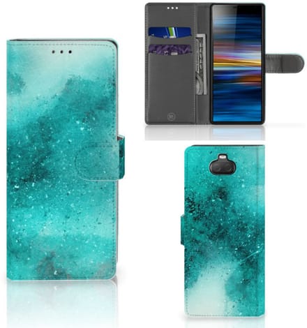 Hoesje Sony Xperia 10 Painting Blue