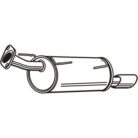Geluiddemper achter WALKER 24178