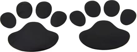 Hacebo® - Hondenpoot Stickers - 2 paar - Zwart