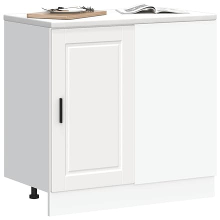 vidaXL - Onderkast - Porto - bewerkt - hout - wit