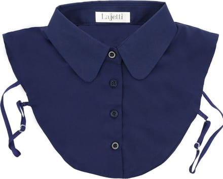 Lajetti - Los kraagje Donkerblauw Blouse Kraagje voor Dames
