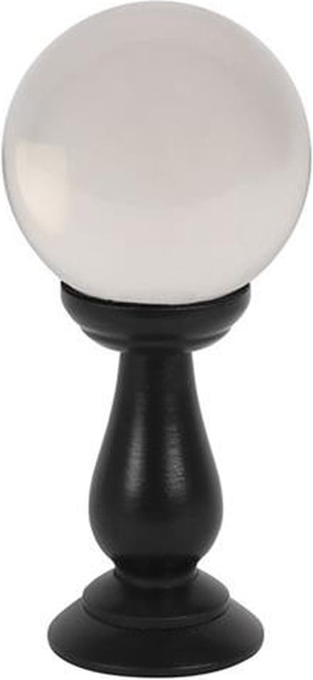 Something Different - Clear Small on Wooden Stand Kristallen bol - Transparant