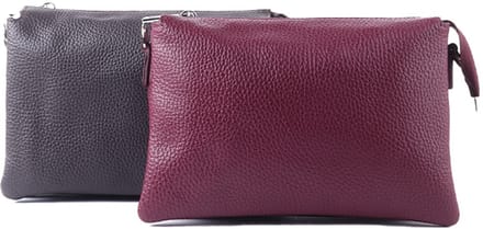 Giuliano lederen schoudertas Aveliney - Made in Italy - Bordeaux
