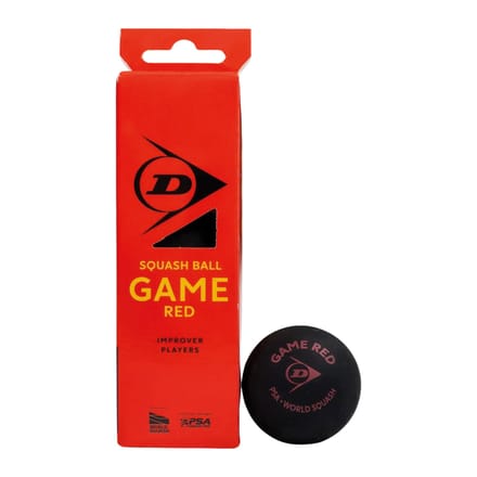 Dunlop- Squashball- Game Red 4x3 ball box- Black/Red