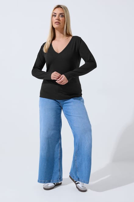 Limited Collection Zwarte Top Met Lange Mouwen Size 42