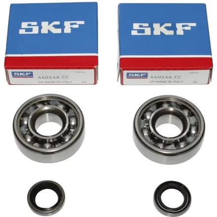 lagerset 6302 en krukaskeerring voor bromfiets mbk av7 av10 16x42x13