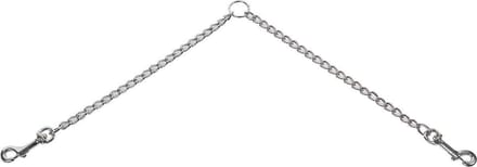 Flamingo Hondenlijn Koppelketting - 60 cm - Zilver