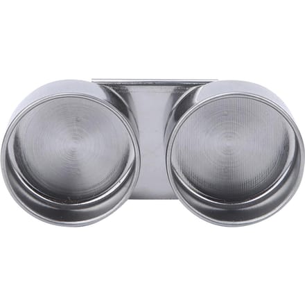 Pot à peinture à l'huile double en acier inoxydable avec couvercle gray