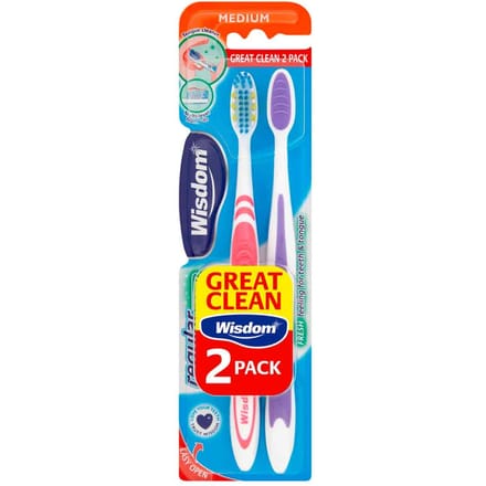 Wisdom Regular Fresh Tandenborstels - 2 st.