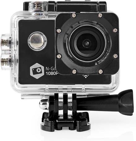 Nedis Action Camera – 1080p@30fps – 12 MP – 30M Waterdicht – WiFi – Inclusief Mounts