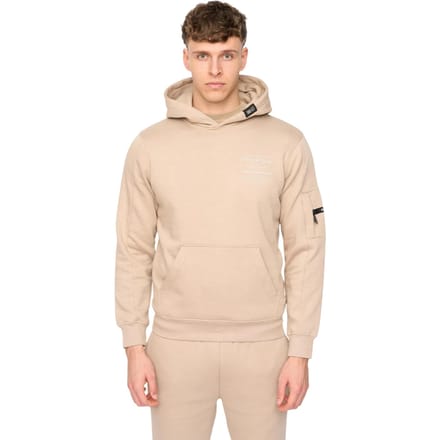 Duck and Cover Mannen Rayland Hoodie (Stone)