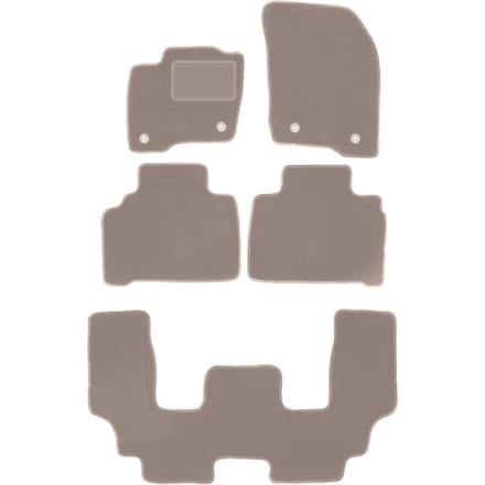 Beige veloursmatten voor: Ford S-MAX MK2 minivan (2015-)