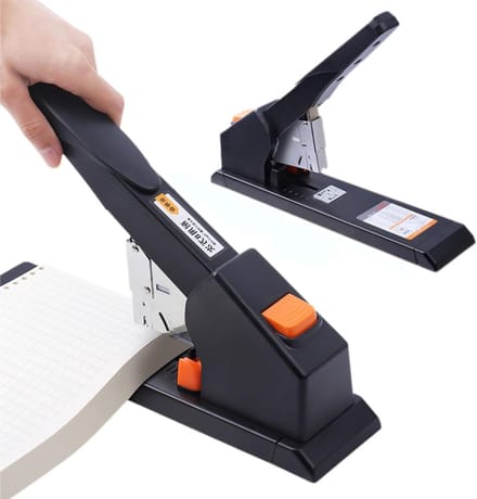 Robuuste Nietmachine - Metaal Nietapparaat - Documenten Binden - Hoge Capaciteit - 210 Vel - Grijs