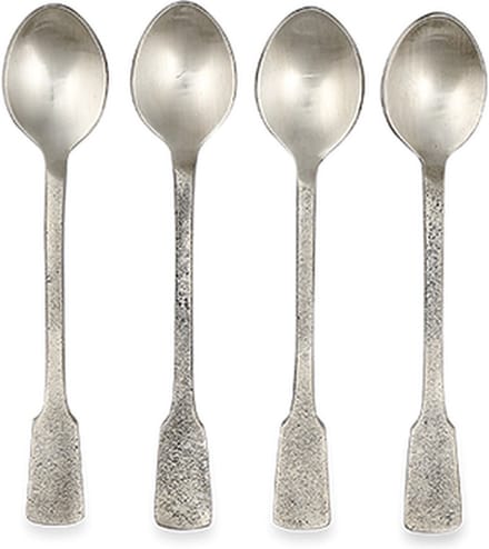 Nkuku Veeta Theelepels Zilver - Set Van 4