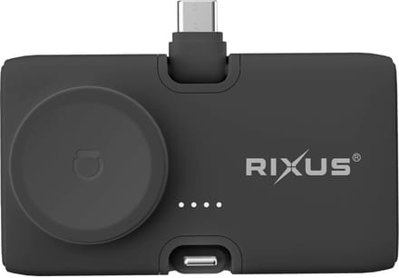 Rixus RXPB13B Mini Click-On 3 in 1 Powerbank 4500mAh Black