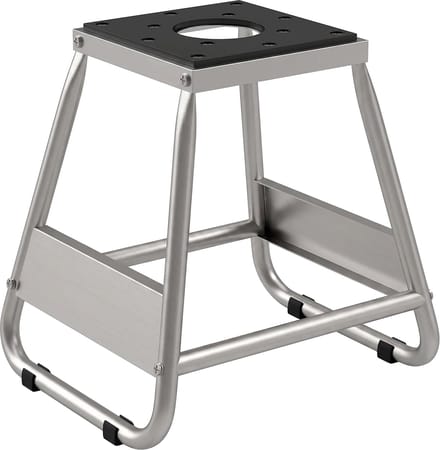 HOMCOM Motorstandaard Staal, Rubber 36L x 40B x 40,5H cm Grijs