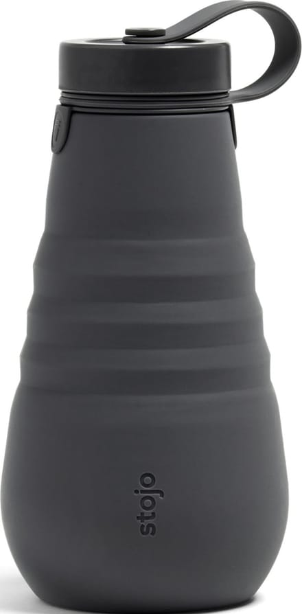 Stojo - Drinkfles 590 ml Carbon - Siliconen - Grijs -