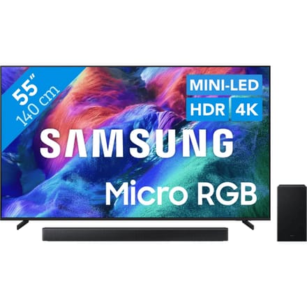 Samsung Micro RGB 55" R85H (2026) + Samsung HW-B66CF (2025)